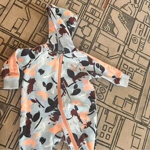 Puma baby one piece hoodie romper